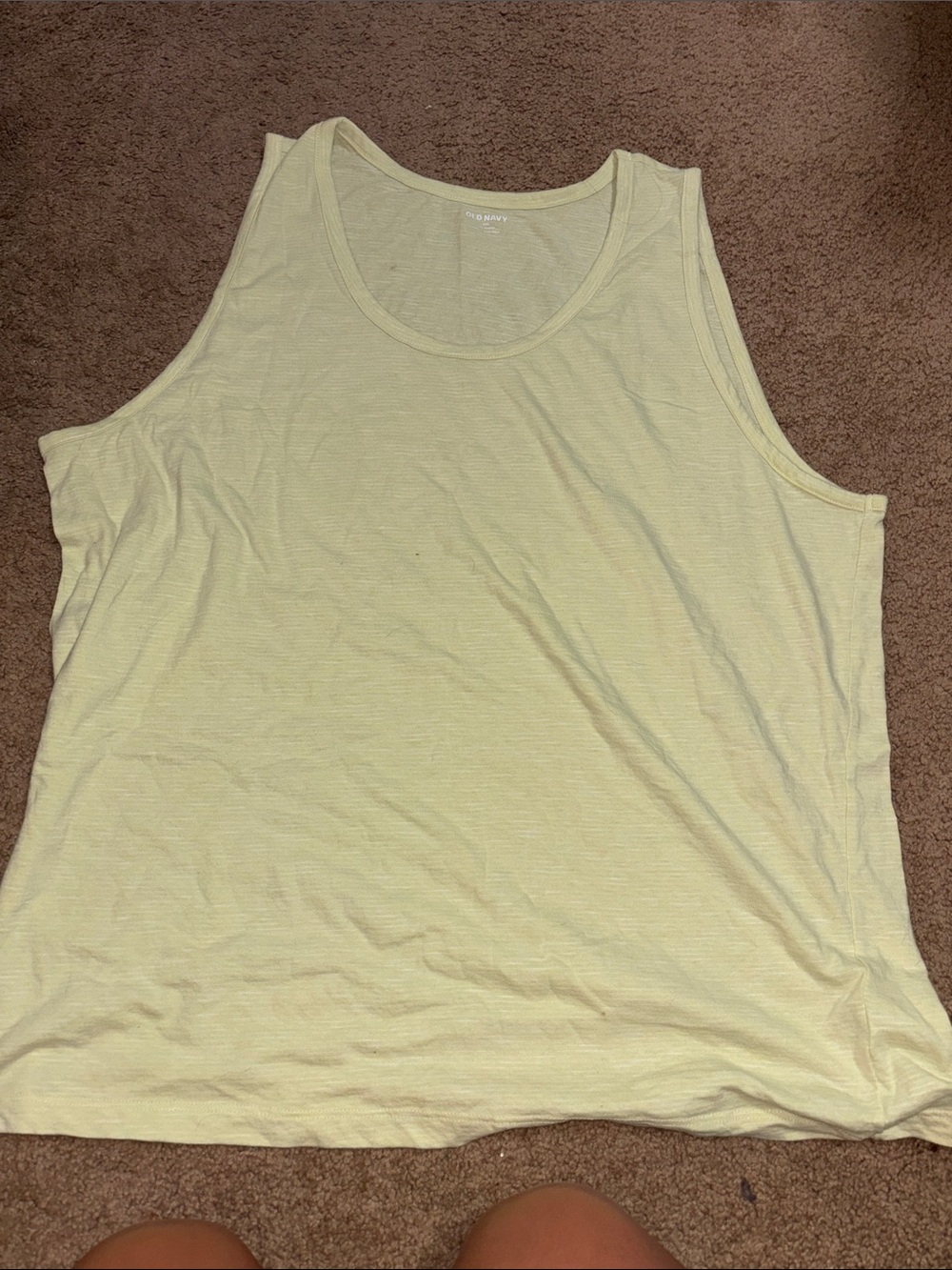 Old Navy Light Yellow Tank Top